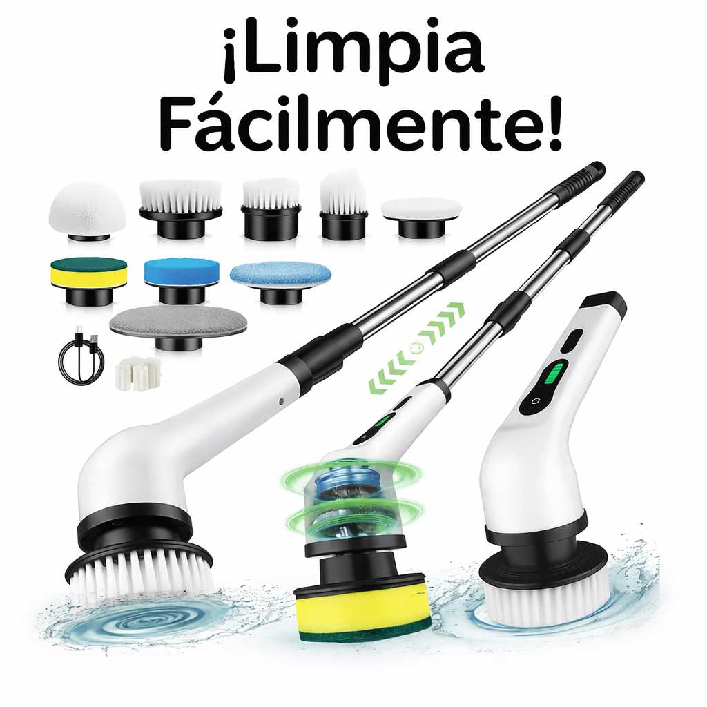 🧽⚡ Limpia Más en Menos Tiempo – Limpiador Eléctrico 9 en 1 ✨🧼